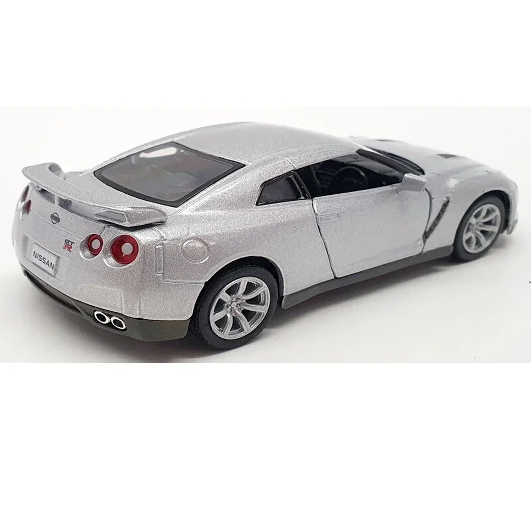 KiNSMART KT5340W Nissan GT-R R35 – 1:36 Scale Die-Cast Model Toy Car - Silver - Jaiman Toys