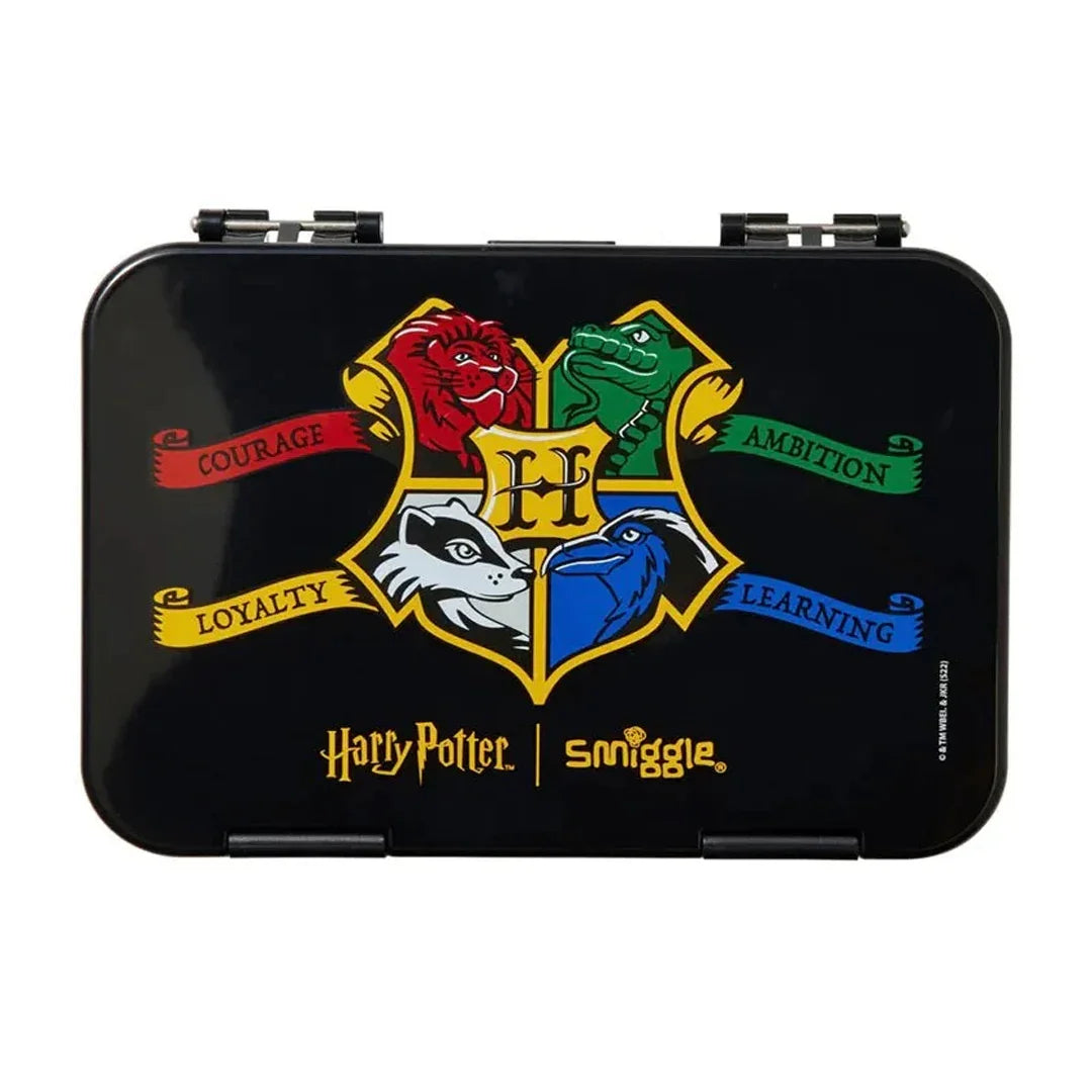 Smiggle Happy Medium Bento Lunchbox 758ml – Leakproof Kids Bento Box (Harry Potter)