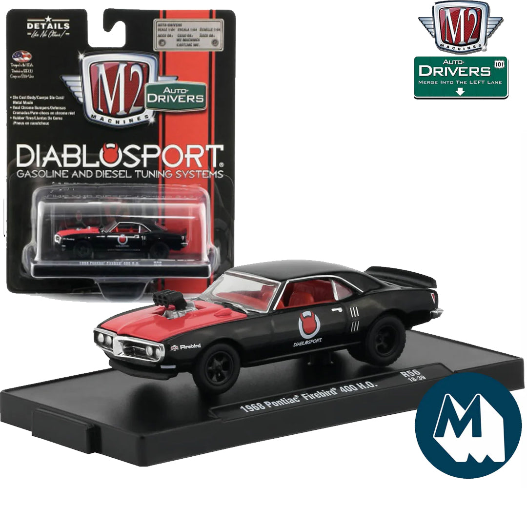 M2 Machines 1968 Pontiac Firebird 400 H.O. (Diablo Sport) 1:64 Diecast Model Car