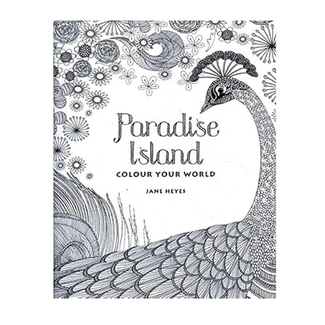 Paradise Island: Colour Your World – A Tropical Escape by Jane Heyes - Jaiman Toys