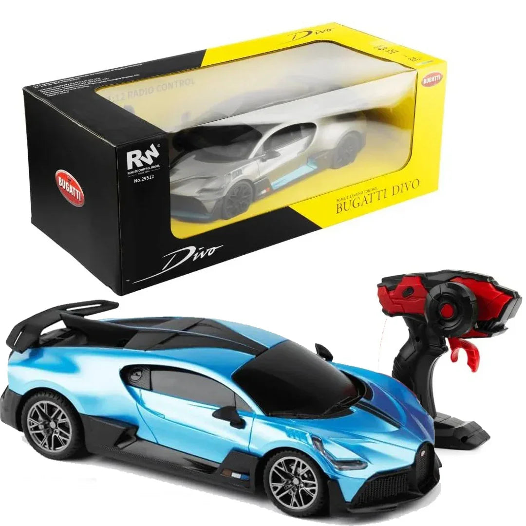 Voiture Télécommandée Bugatti Divo 1/12 – 12 Km/h, 2.4Ghz, Licence Officielle, Neuve