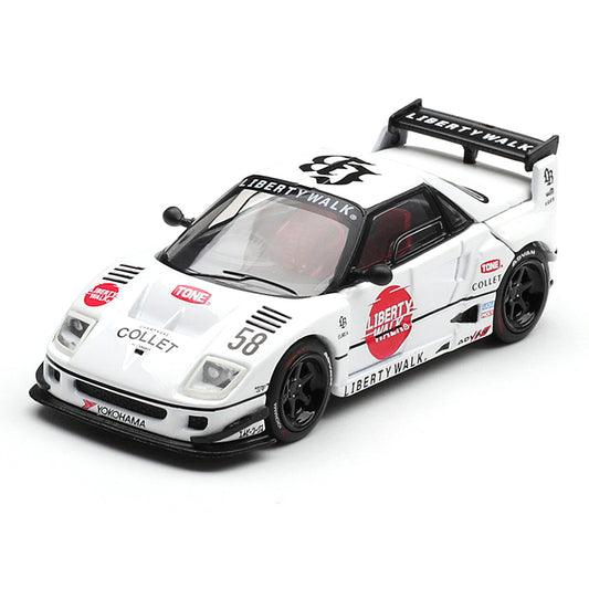 MINI GT 1:64 Mazda AZ-1 Liberty Walk LB40 LB-Hinomaru White Die-Cast Model Car