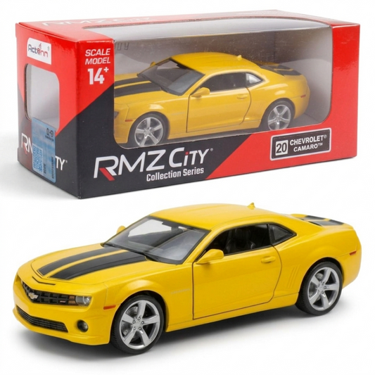 RMZ City 1:32 Chevrolet Camaro Diecast Model Car – Yellow/Red (2 Variants)