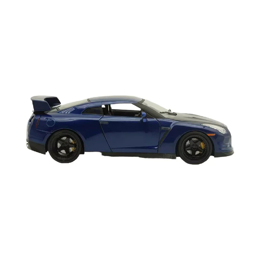 (Box Damaged) Jada- Fast & Furious - BRIAN'S NISSAN GT -R (R35) Colour Blue - Jaiman Toys