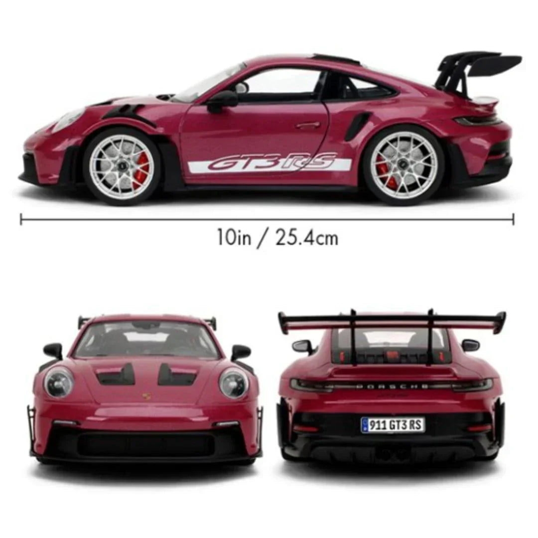 Jada Toys Pink Slips Porsche 911 (992) GT3 RS Ruby Star 1:18 Diecast Model Car - Jaiman Toys