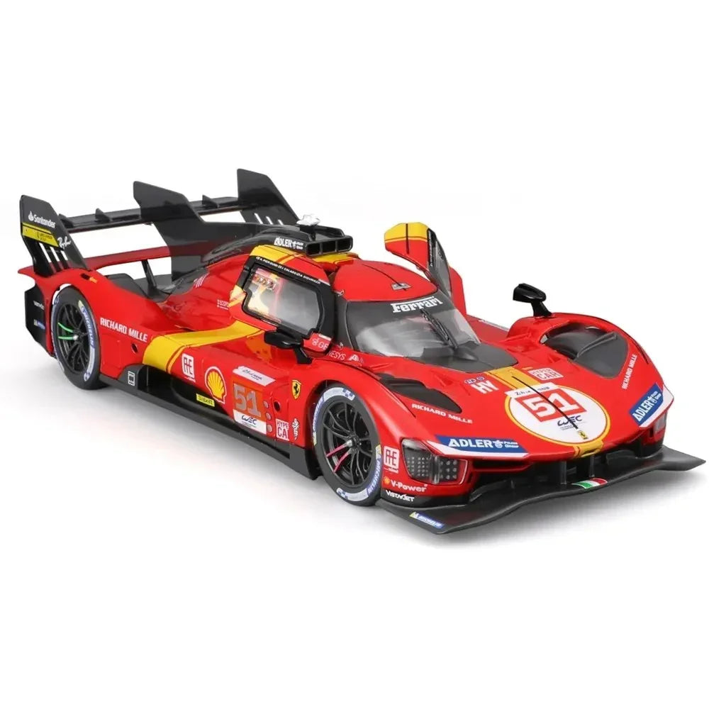 Bburago Racing 1/24 Ferrari 499P 24th LeMans Diecast Car Model for Collectors 14+ Years - Jaiman Toys