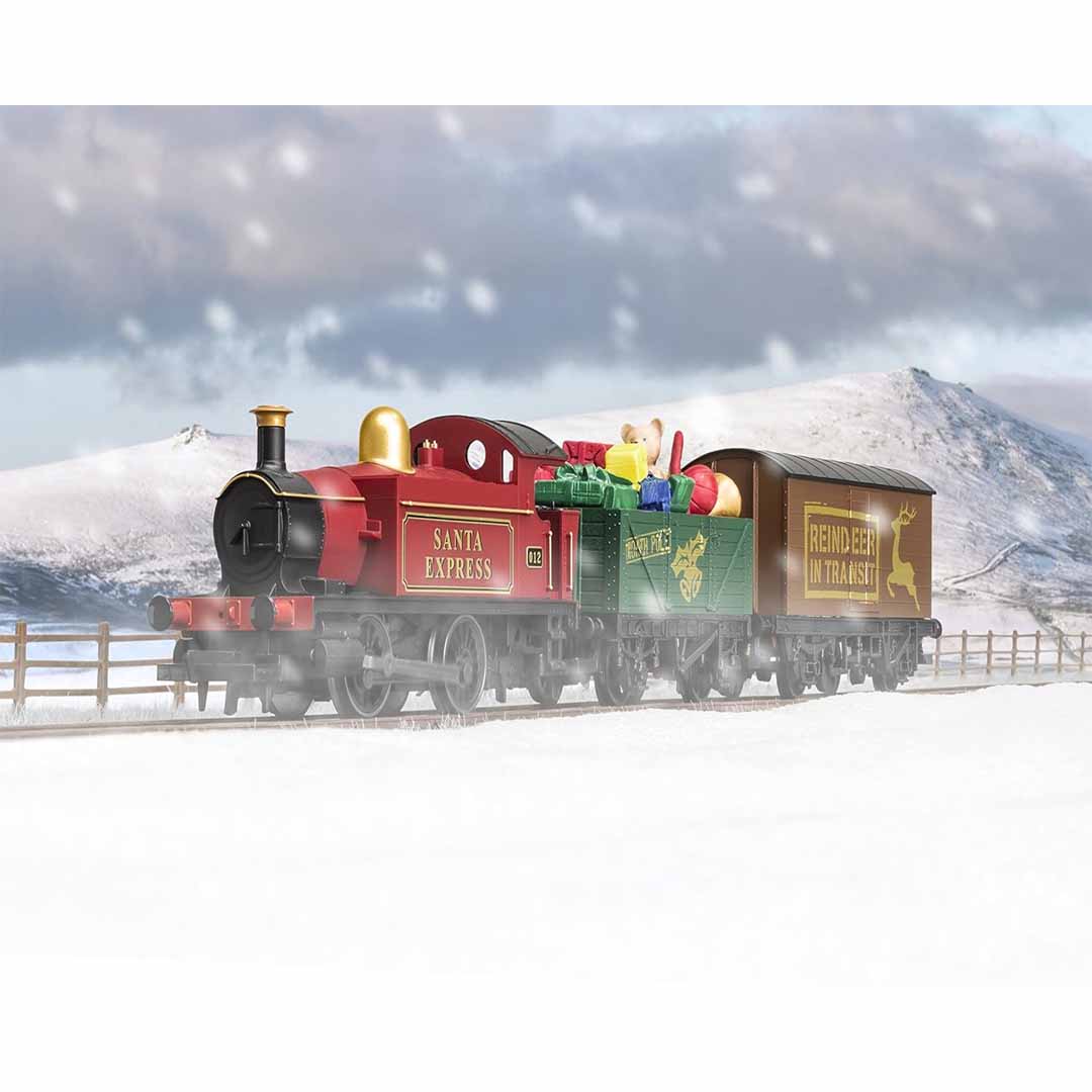 Hornby Hobbies R1248 Santa’s Express Electric Train Set | OO Gauge Christmas Railway Toy with Track & Controller