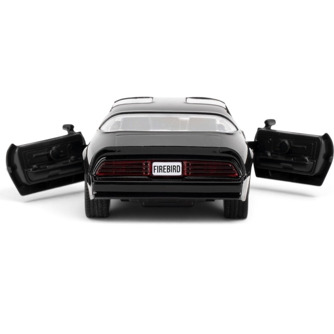RMZ City 1978 Pontiac Firebird Trans Am 1:32 Scale Die-Cast Model Car – Black with Gold Firebird Hood Graphics | Classic American Muscle Car Collectible with Opening Doors
