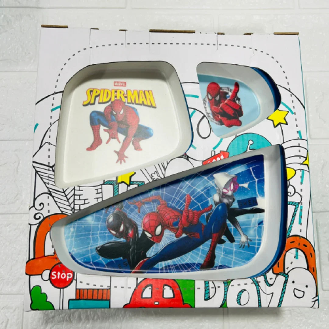 Bamboo Fibre- Kids Dinnerware Set,5Pcs - Spider-Man - Jaiman Toys