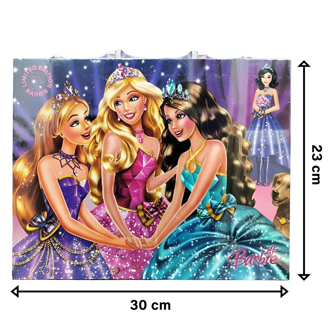 Barbie Colouring Kit, 50 pieces Art Drawing and Painting Sets - Jaiman Toys