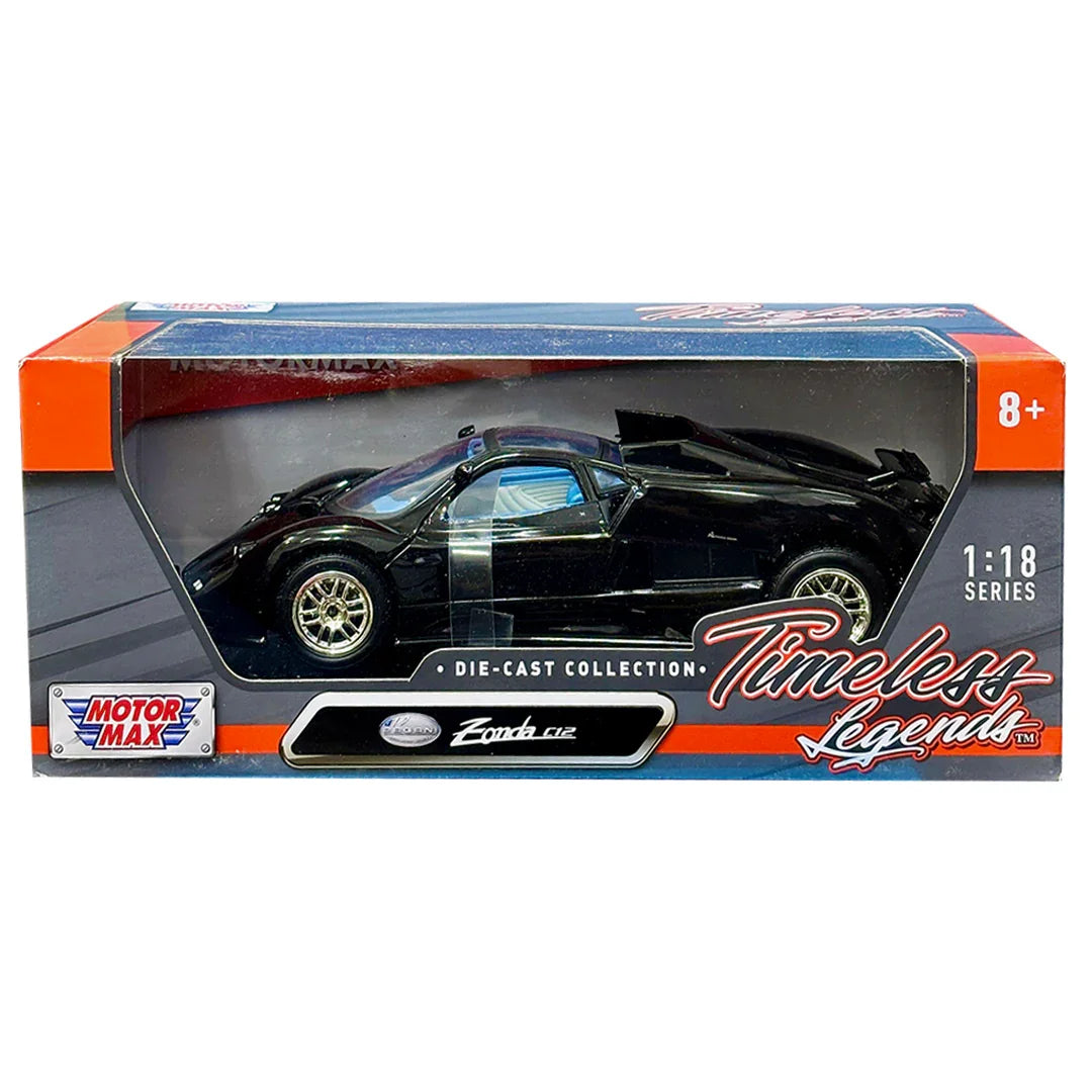 Pagani Zonda C12 Black 1:18 Diecast Car Model - Jaiman Toys