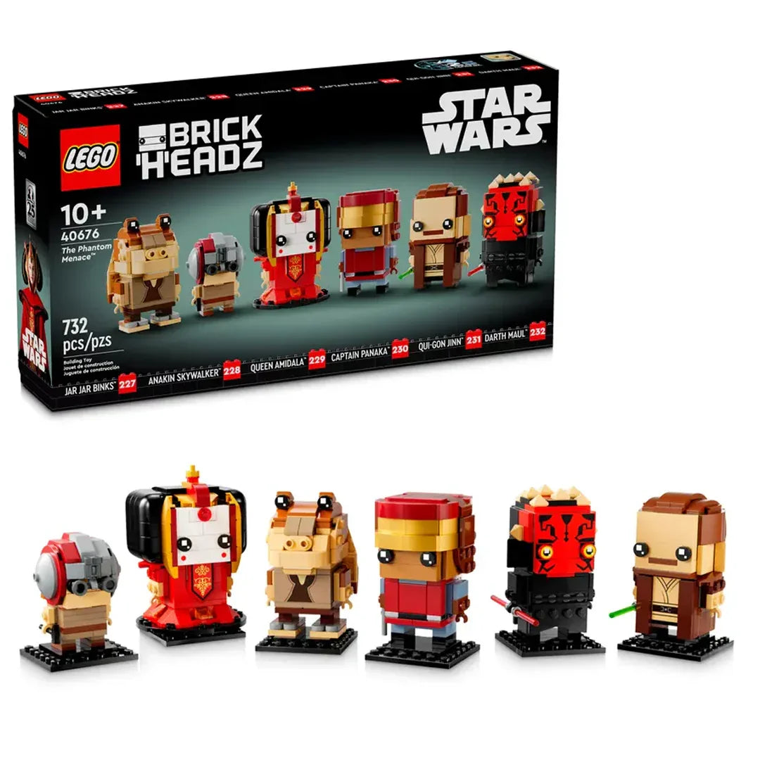 LEGO Star Wars 40676 The Phantom Menace BrickHeadz Anniversary Edition (732 Pieces) - Jaiman Toys