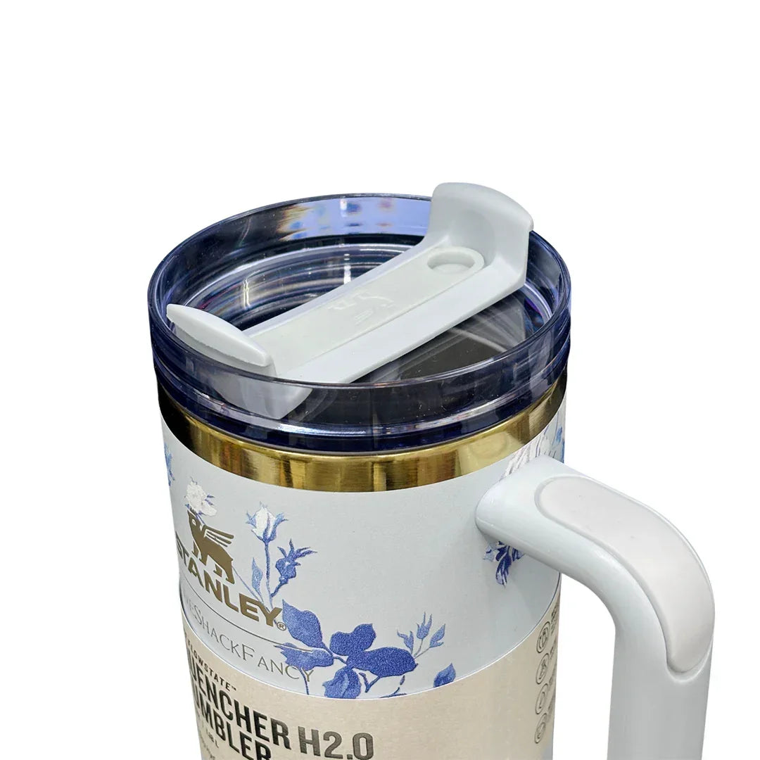 STANLEY LoveShack Fancy Quencher H2.0 FlowState Stainless Steel Vacuum Insulated Tumbler with Lid and Straw for Water, Iced Tea or Coffee (Heather, 40 oz) - Jaiman Toys
