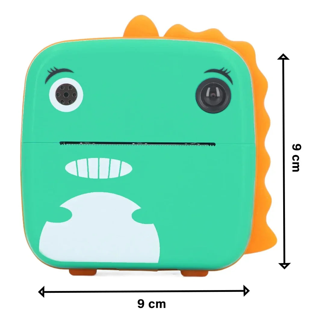 Instant Print Camera for Kids Digital Camera for Kids with Print Paper Photo Printer Camera for Kids 50M Pixel 2.4"inch Screen MP3 Player Video Recording (Dinosaur) - Jaiman Toys