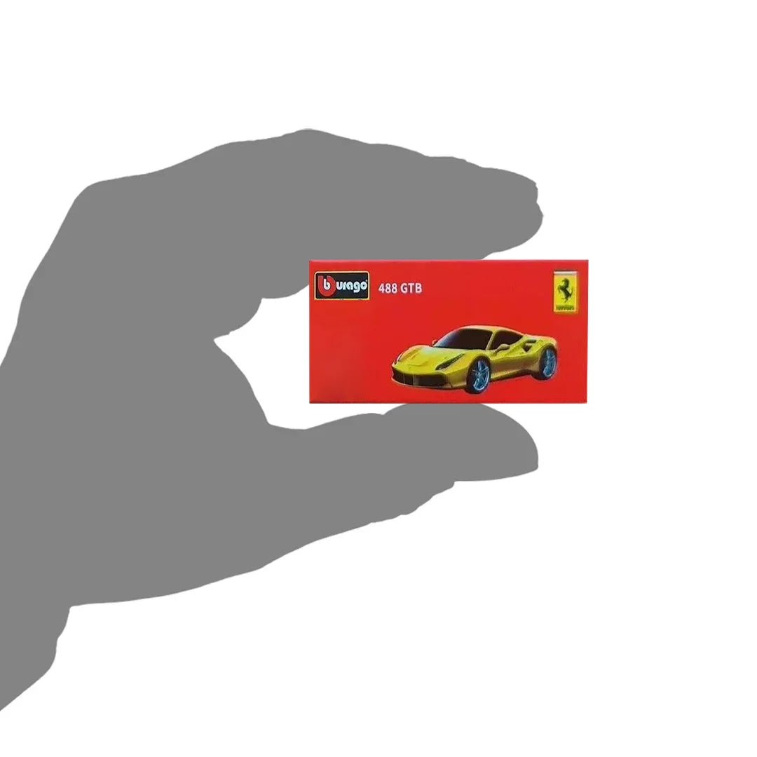 Bburago 488 GTB Racing Sport Model Car 1:64 Scale - Jaiman Toys