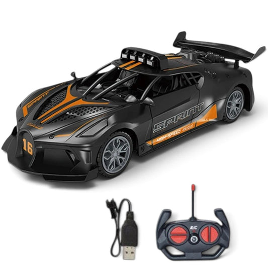 Joy Junction 1:16 Scale Ground X 1971 Remote Control High-Speed Racing Car with LED Lights,