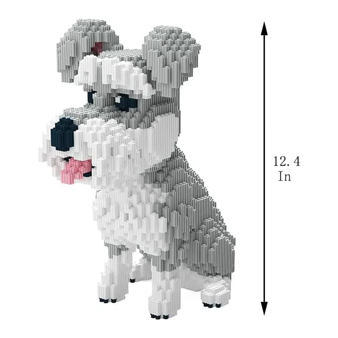 Dog Schnauzer Micro Building Blocks Set (2817PCS) - Jaiman Toys