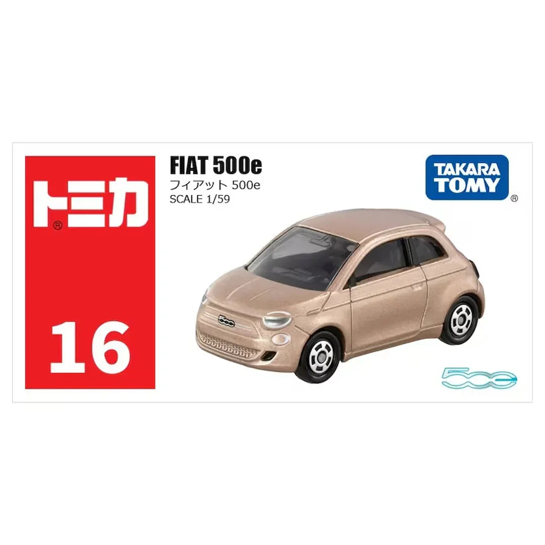 Takara Tomy Tomica 16 FIAT 500e Metal Diecast Model - Jaiman Toys