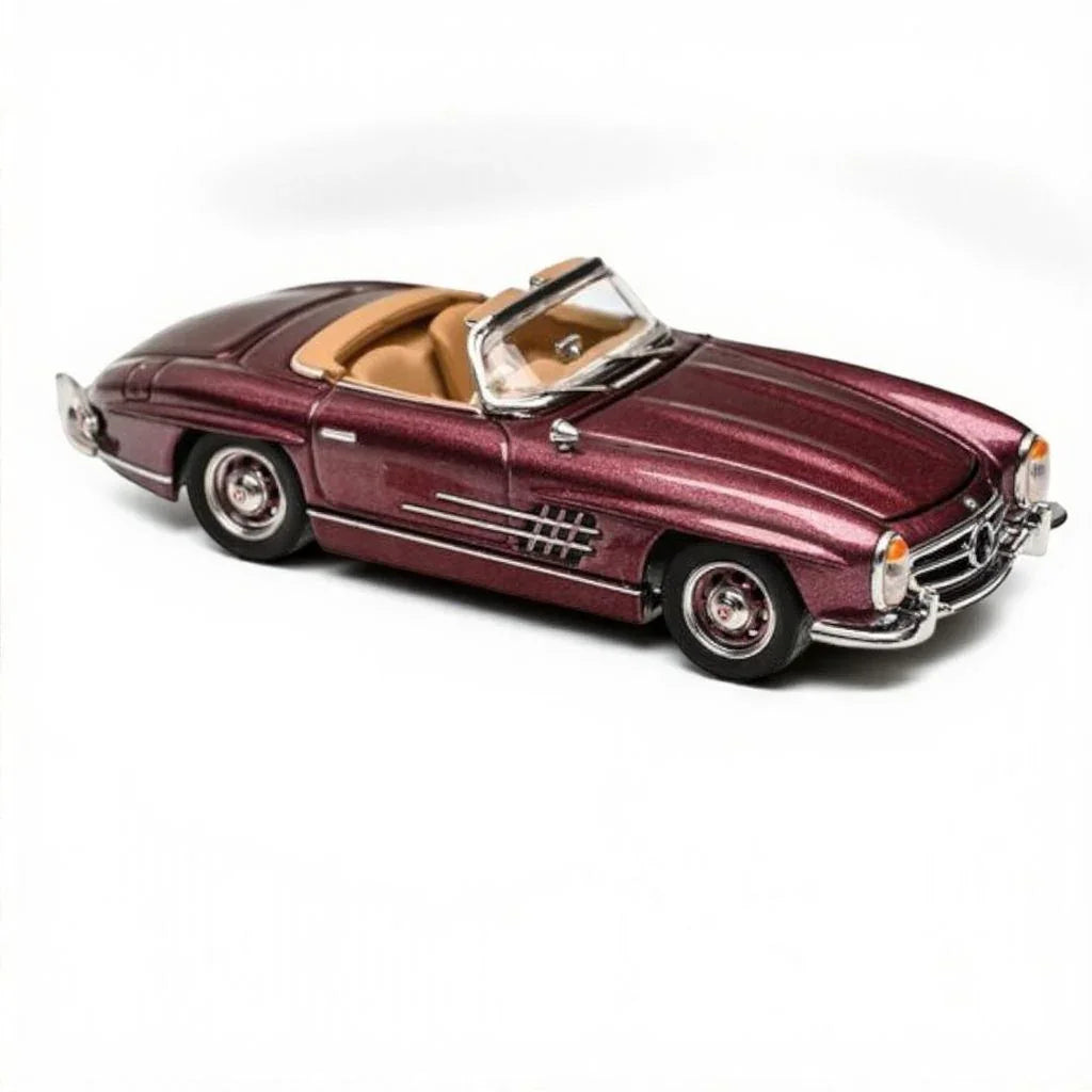 GFCC 1:64 1960 Mercedes-Benz 300SL Roadster Red Diecast Model Car