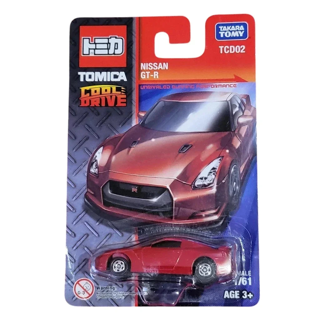 Nissan GT-R Tomica Cool Drive TAKARA TOMY Model Car 1/61 Scale - Jaiman Toys