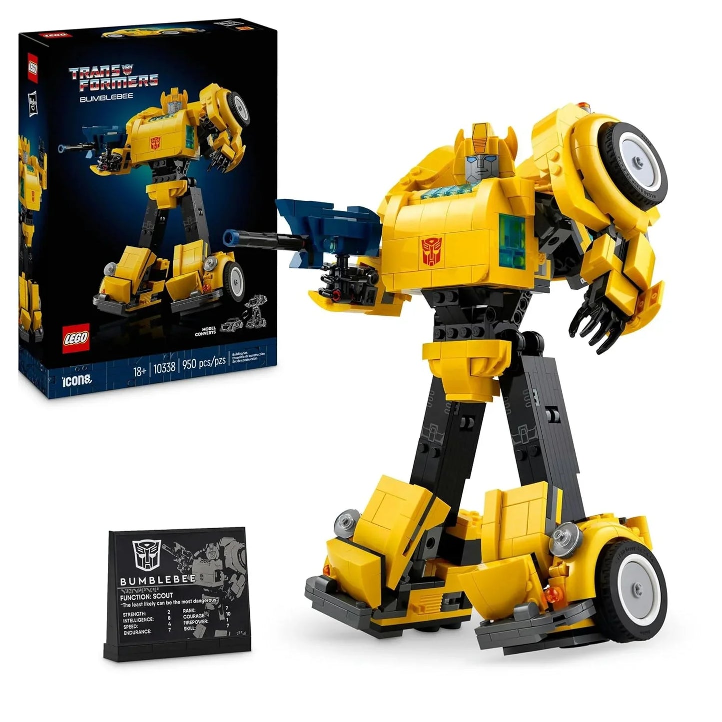 LEGO Icons Transformers Bumblebee Set 10338 Building Blocks - Jaiman Toys
