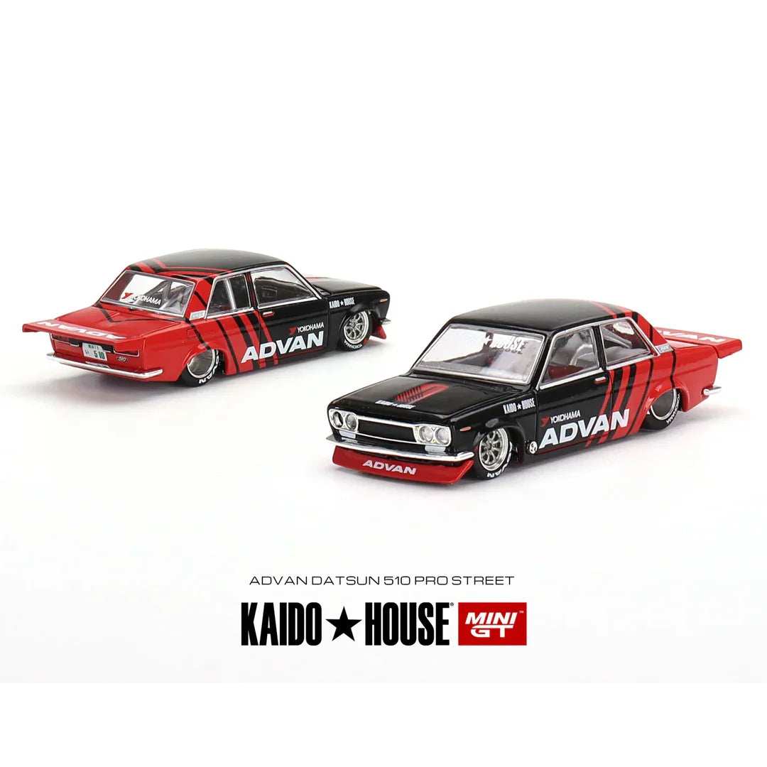 Kaido House + MINIGT 1:64 Datsun 510 Pro Street / Wagon ADVAN (3 Variant) Age 14+ - Jaiman Toys