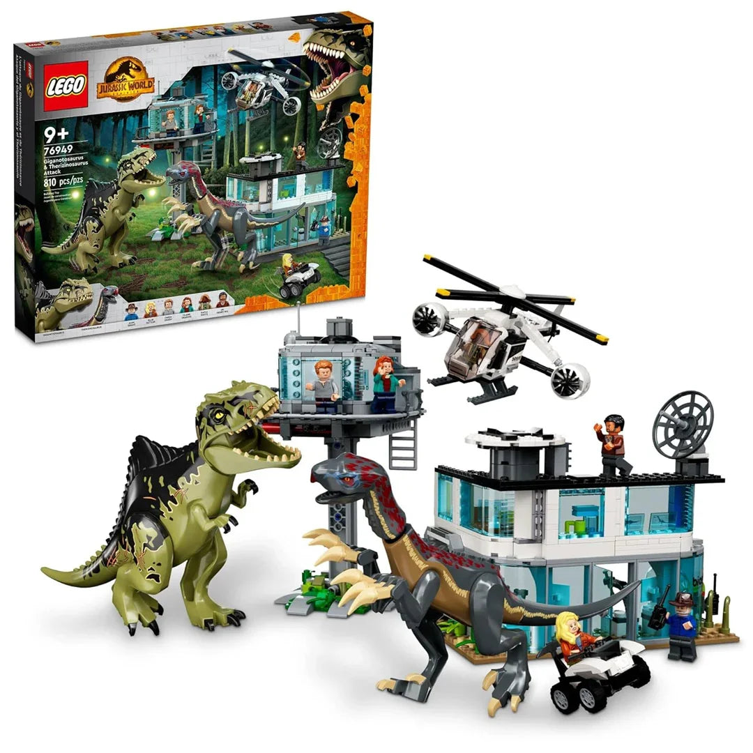 LEGO Jurassic World Giganotosaurus & Therizinosaurus Attack 76949 (658 Pieces) - Jaiman Toys