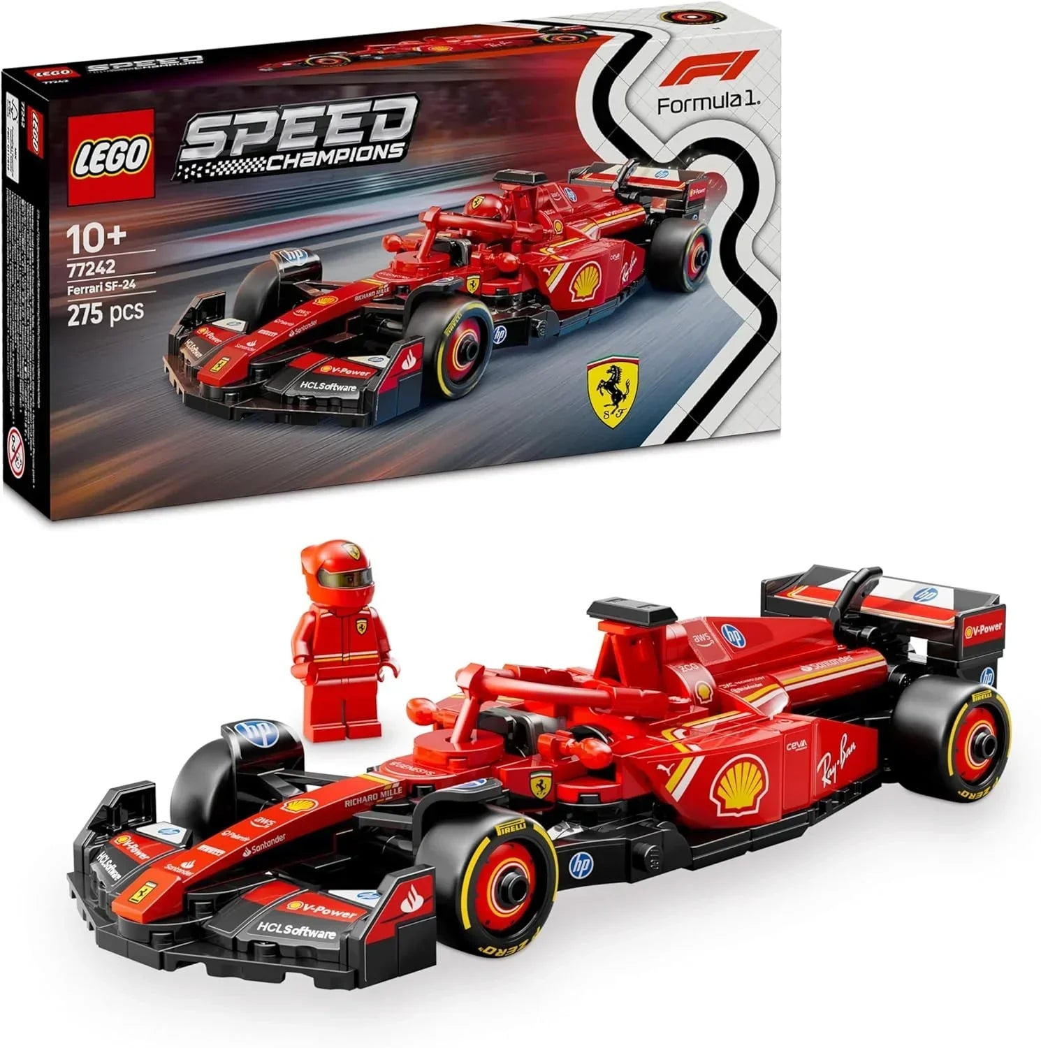 77242 LEGO 12枚セット CD Man  Ferrari List Parts Set SF-24 邦楽