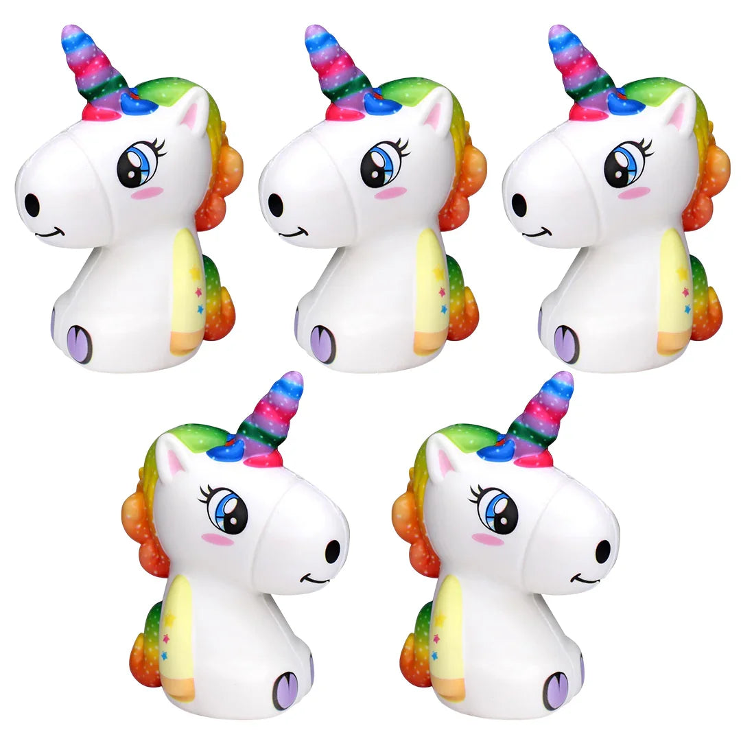 Colorful Unicorn Soft Plush Stress Relief squishy Pieces