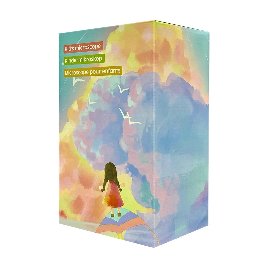 Kids Portable Microscope, 100 to 1000X Zoom Handheld Microscope Real Time HD Imaging with 2 Inch Screen (White) - Jaiman Toys