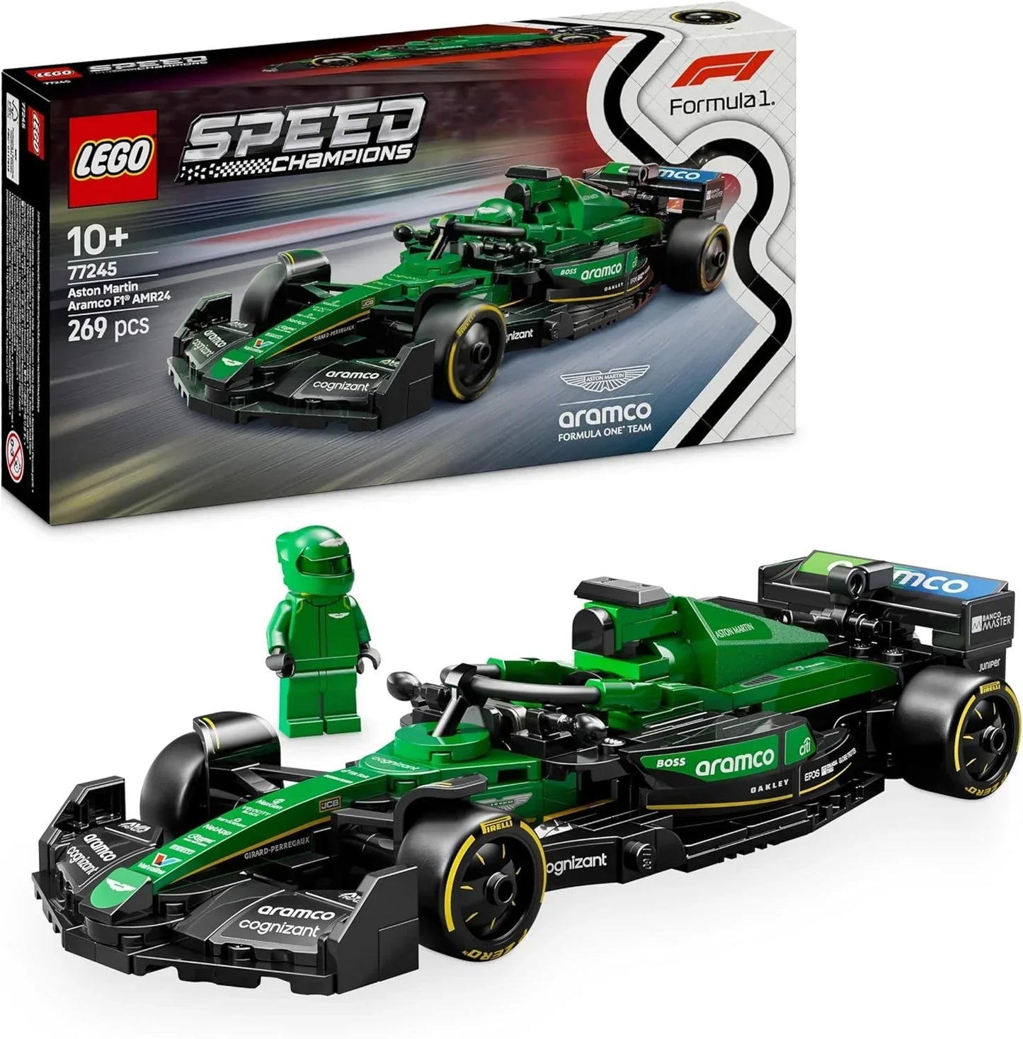 LEGO 77245 Speed Champions Aston Martin Aramco F1 AMR24 Race Car - Jaiman Toys