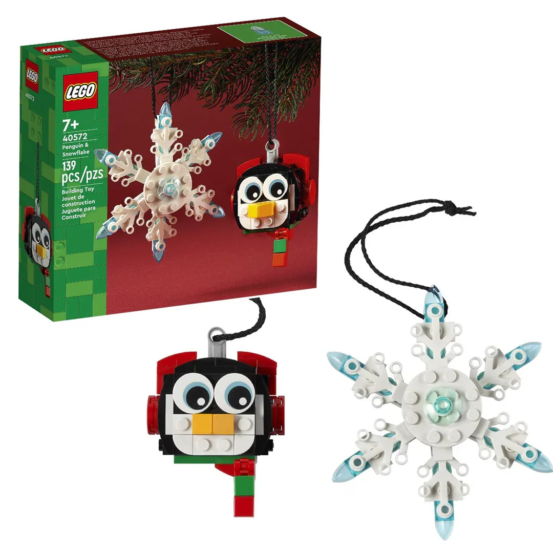 LEGO 40572 Penguin Snowflake Christmas Ornament 139 Pieces Jaiman Toys