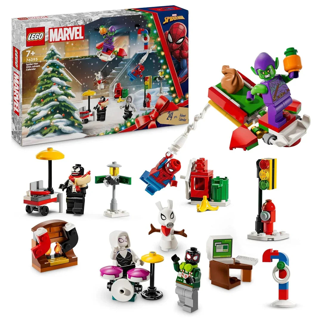 LEGO 76293 Marvel Spider-Man Advent Calendar, Buildable Christmas (246 Pieces) - Jaiman Toys
