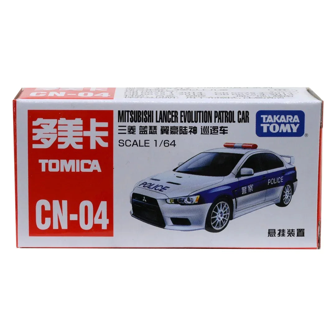 Tomica Takara Tomy CN-04 Mitsubishi Lancer Evolution Patrol Car - Jaiman Toys
