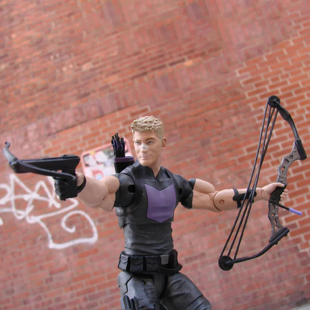 Marvel Hawkeye (with Lucky the Pizza Dog) Action Figure (Special Collector Edition) - Jaiman Toys