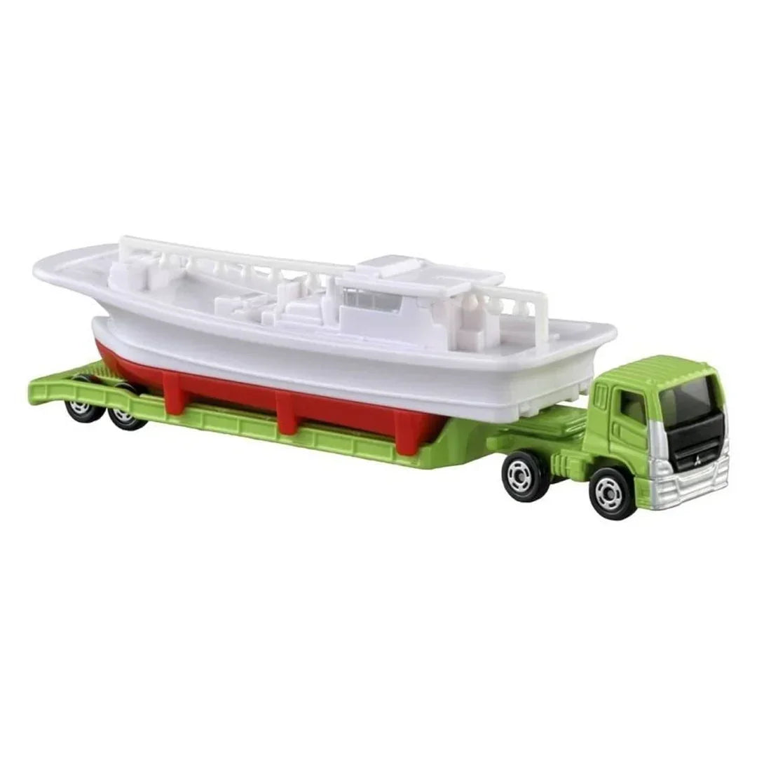 Takara Tomy Tomica 150 MITSUBISHI FUSO SUPER GREAT FISHING BOAT TRANSPORTER - Jaiman Toys