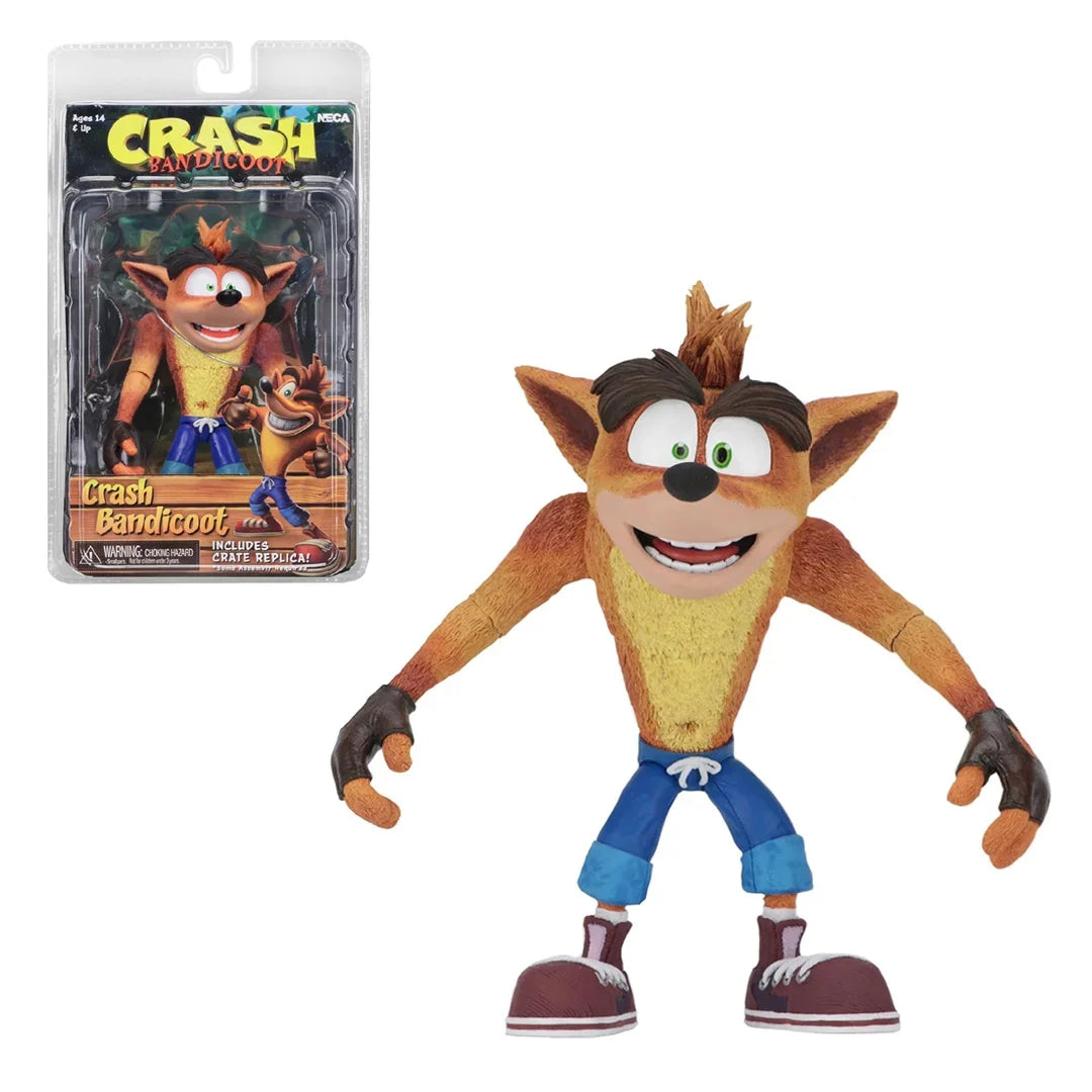 Neca Crash Bandicoot - 7 Scale Action Figure - Basic Crash Figure - Jaiman Toys