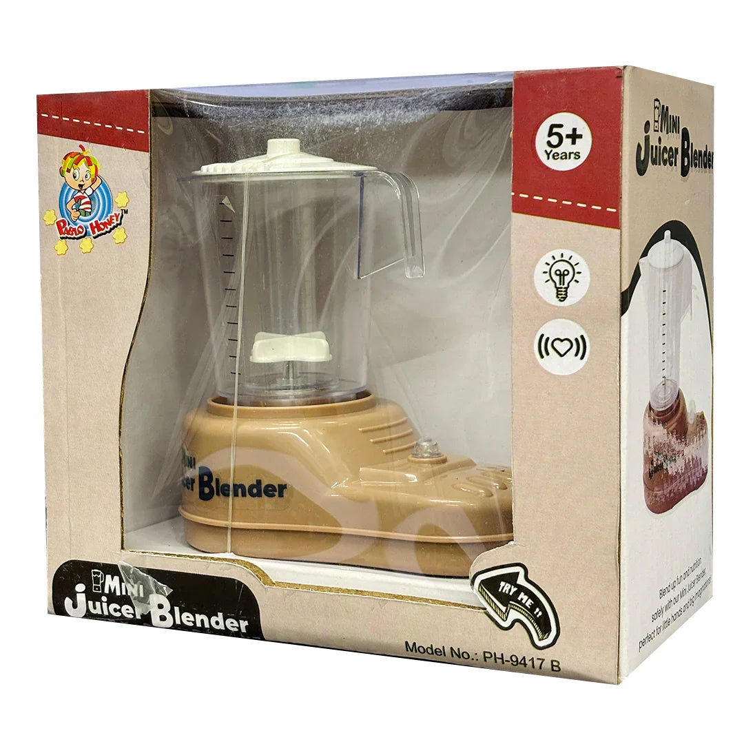 Pablo Honey Mini Juicer BlenderPlay Set (Brown) - Jaiman Toys