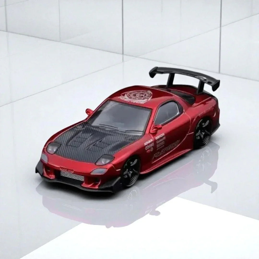 BSC 1:64 MAZDA RX-7 Red Diecast Car Model – Jaiman Toys