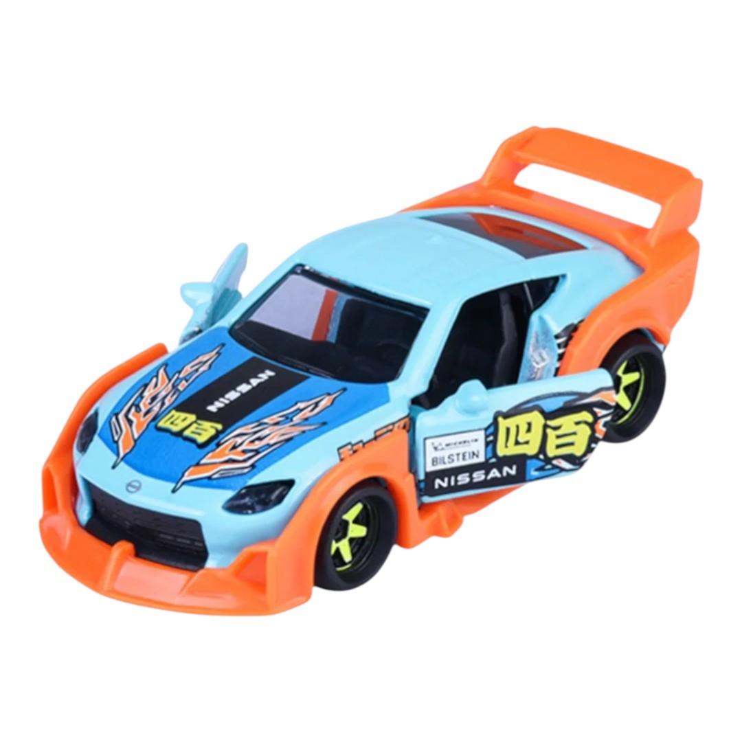 Majorette Nissan Z 1:64 Die-Cast Car | JDM Legends Series | Tuning Parts Inside | Metal Body with Moving Parts | 3+