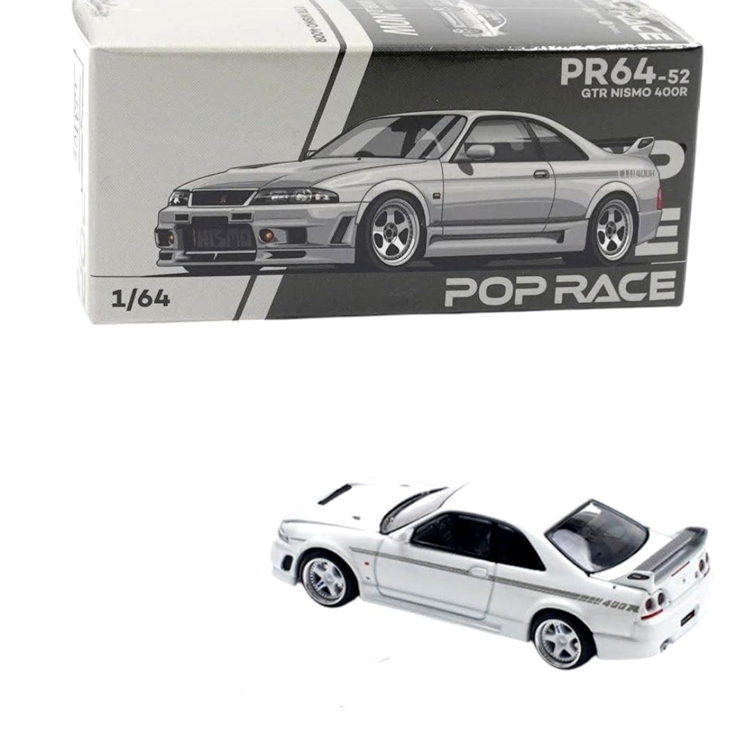 Pop Race PR64-52 Nissan Skyline GT-R NISMO 400R 1:64 Die-Cast Model Car | Premium Collector Edition