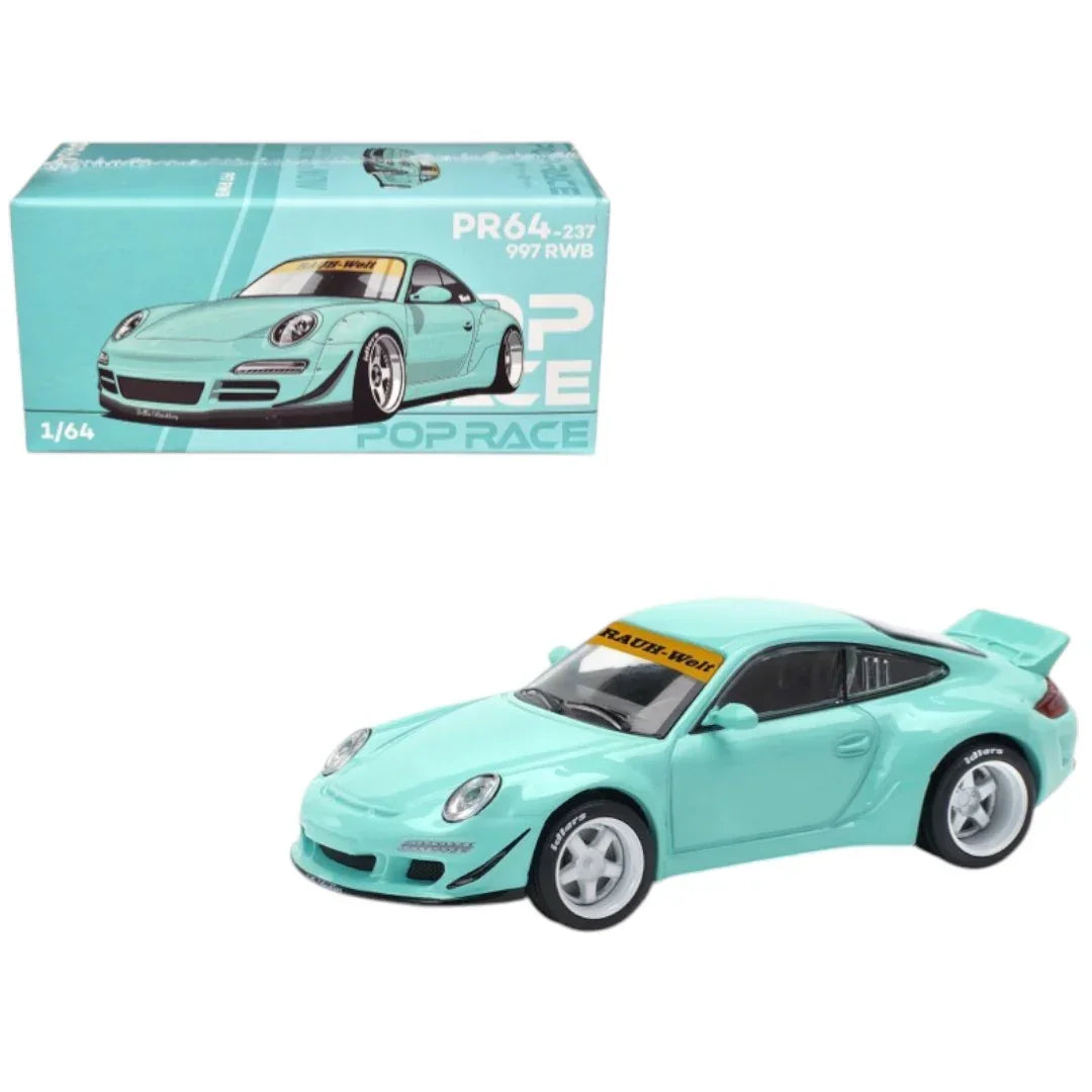 Pop Race PR64-237 Porsche 997 RWB 1:64 Die-Cast Model Car | Rauh