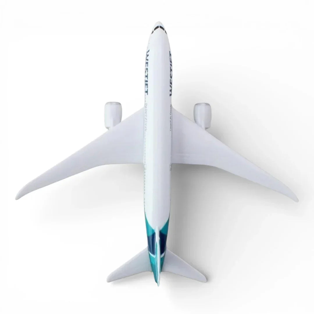 Daron WestJet Diecast Airplane Model (14CM) – Official WestJet Airline Metal Aircraft Toy (3+)
