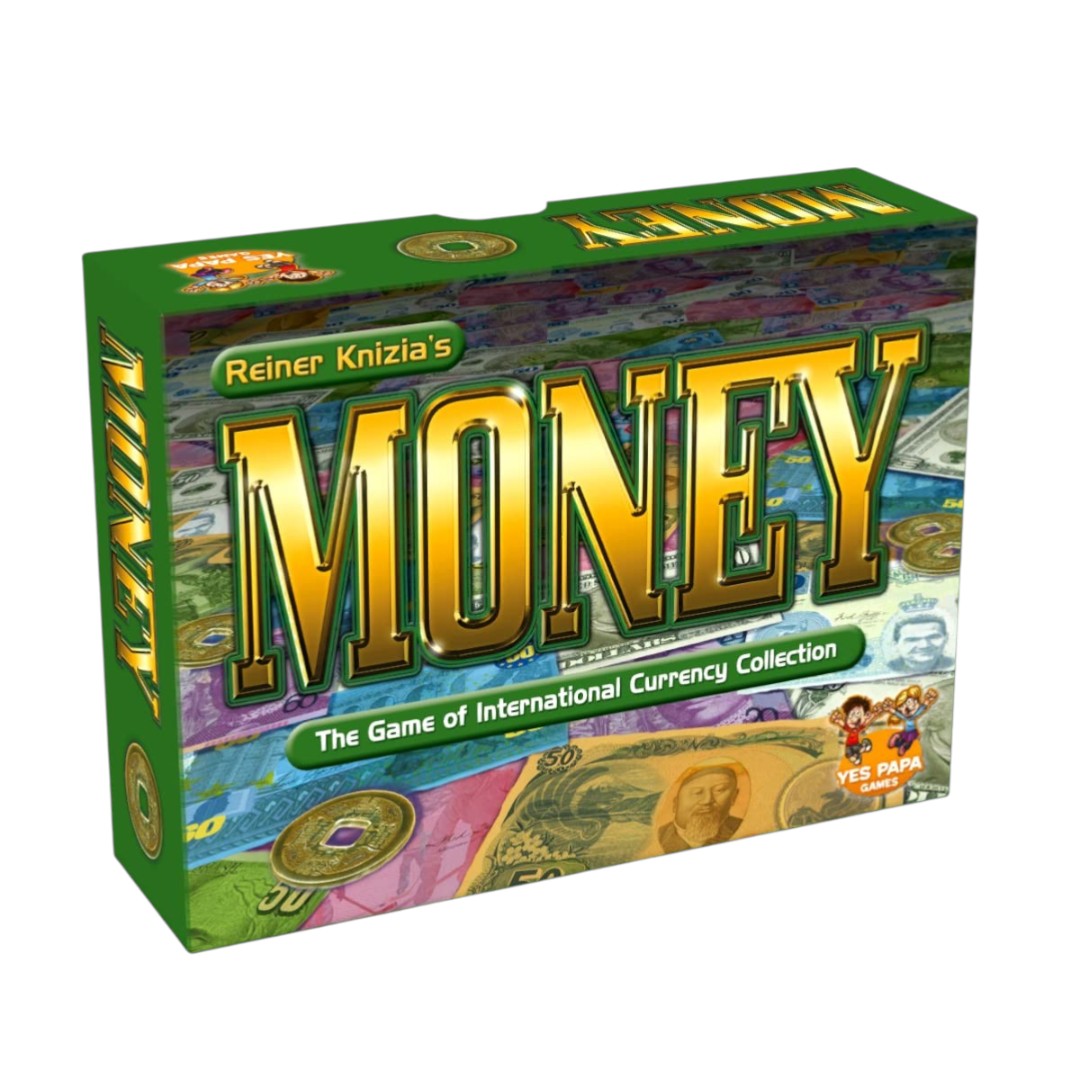 Reiner Knizia’s Money Board Game – International Currency Collection Strategy Card Game