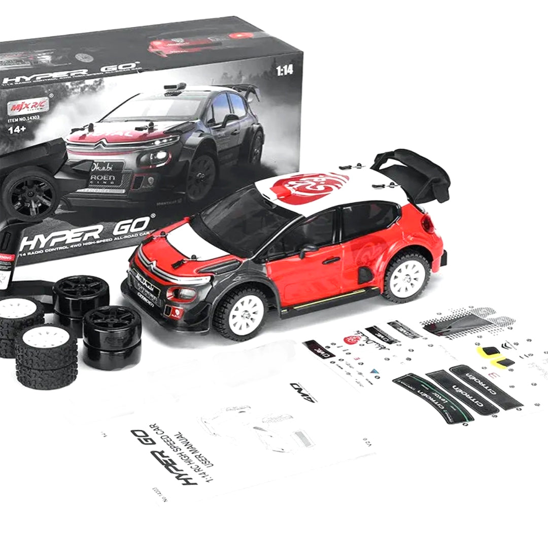 MJX 14303 Brushless RC Car – 1:14 4WD Rally & Drift Truck, 60 km/h High Speed RC Car for Adults, 1/14 Scale 4x4 Off Road RC Truck for Adults, 2.4GHz Remote Control Electric Powered Drift Car