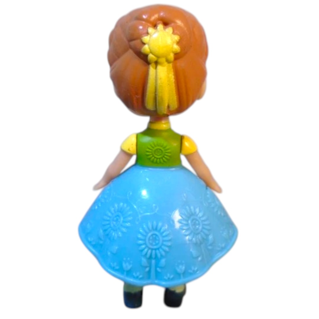 Frozen Mini Anna Doll (8 cm) – Disney Princess Collectible Figure with Articulated Arms