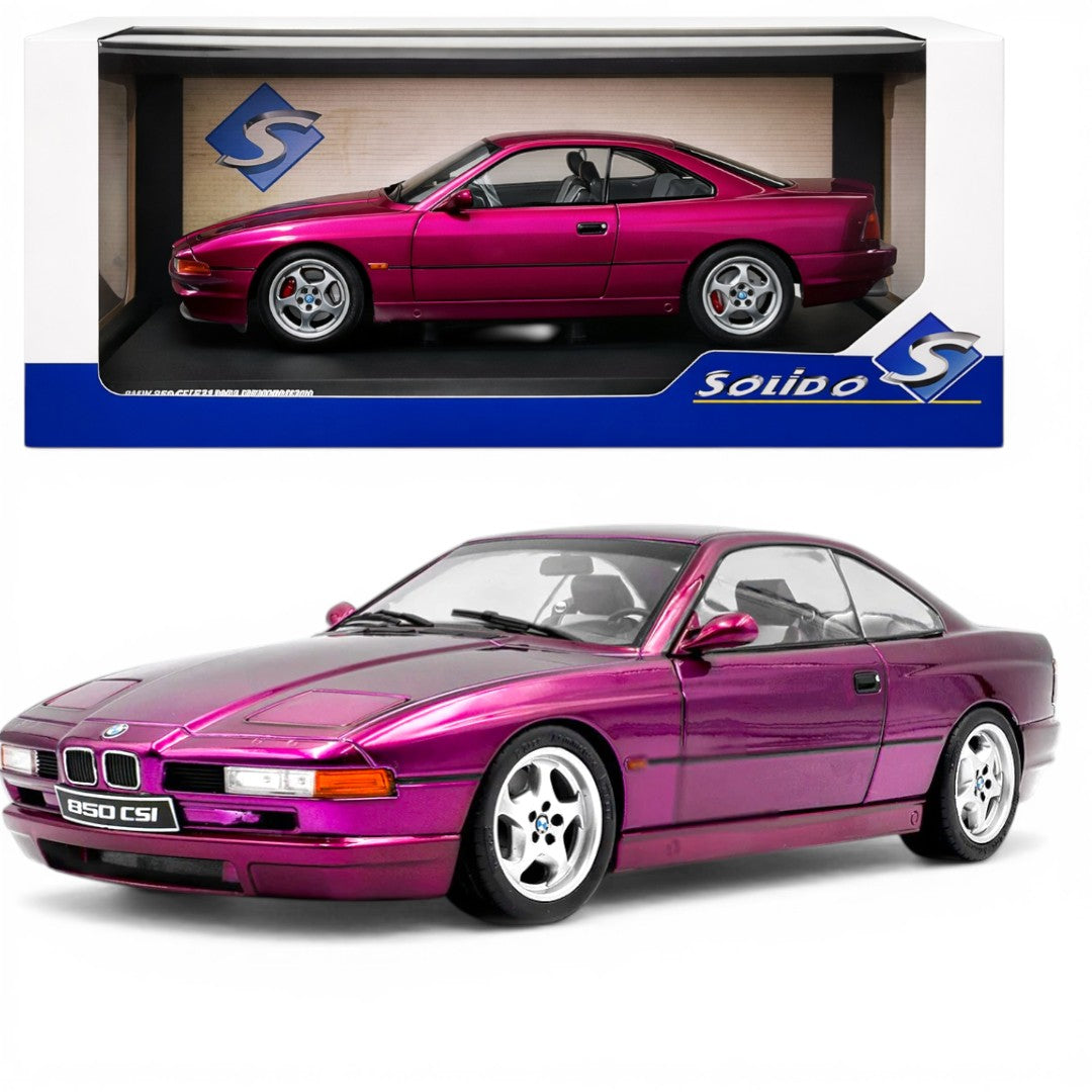 Solido 1:18 BMW 850 CSI (E31) Die-Cast Model Car – Metallic