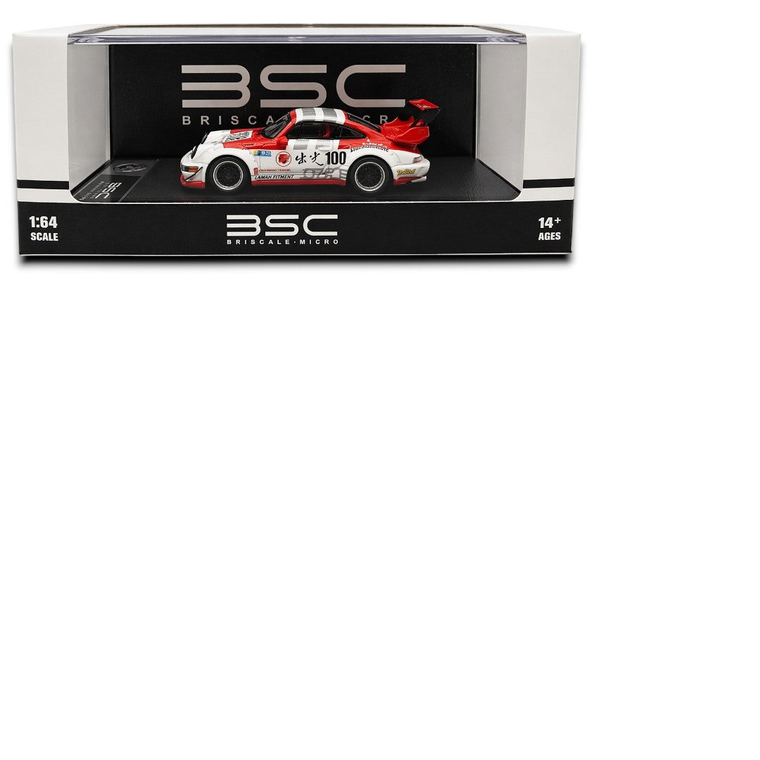 BSC 1:64 Porsche 911 (964) RWB Diecast Model Car β Liberty Walk Style Widebody Collectible with Display Case