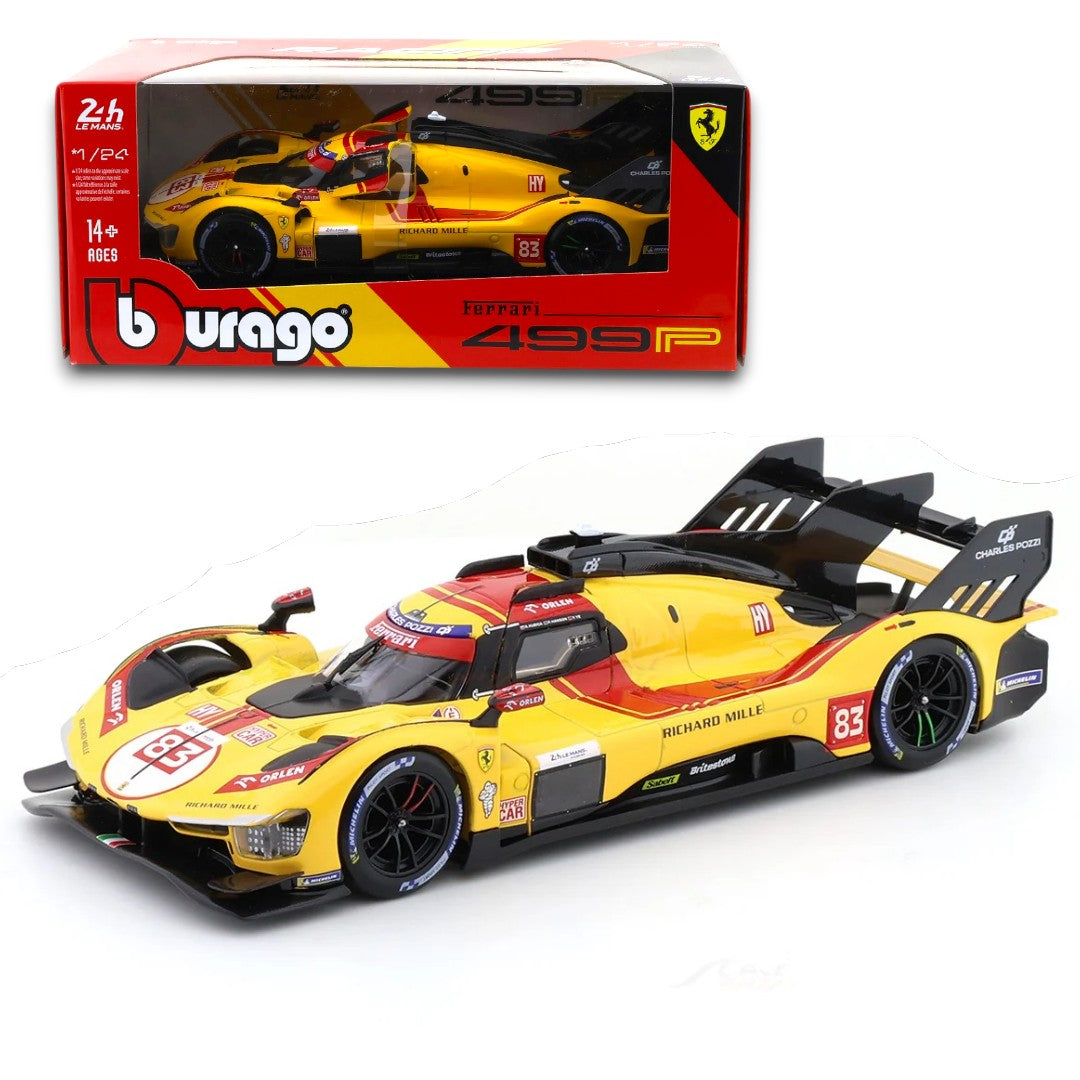 Bburago 1:24 Ferrari 499P Le Mans Hypercar #83 – Official Ferrari