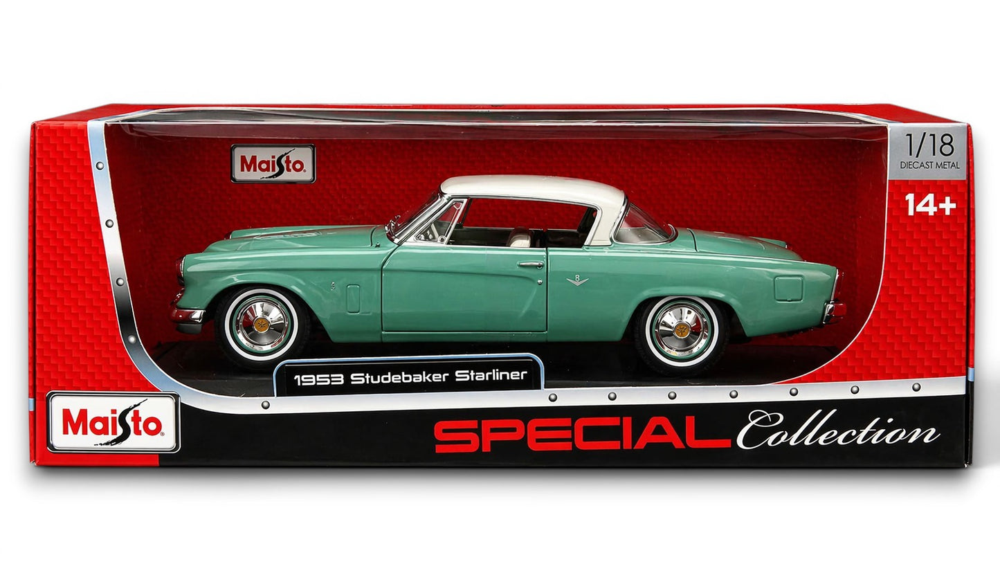 Maisto 1:18 1953 Studebaker Starliner Die-Cast Model Car | Special Collection Classic Car Collectible